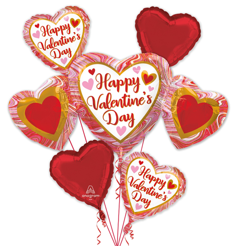 Valentines day balloons bouquet 