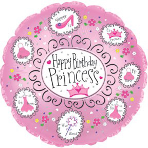 Birthday Princess balloon 