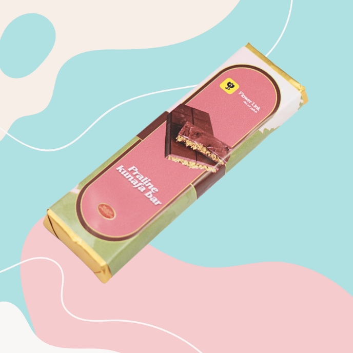 Praline Kunafa Chocolate bar