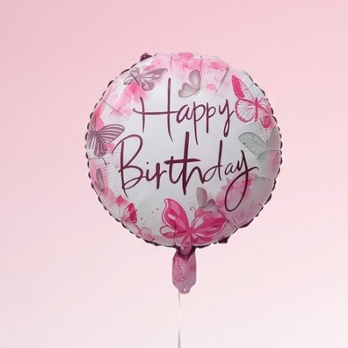 Pink Birthday Balloon