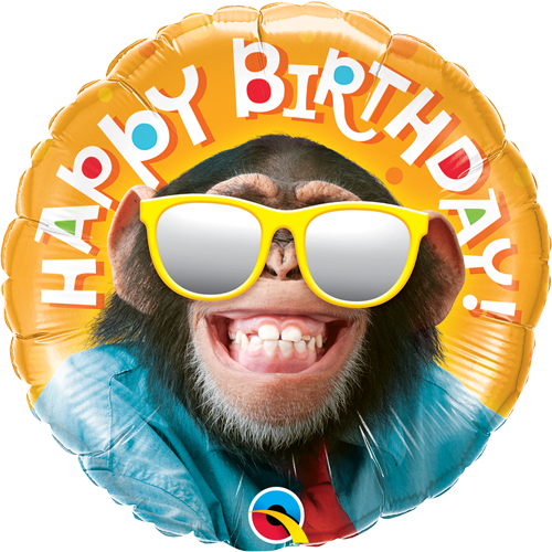 Monkey birthday balloon
