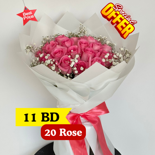 Round bouquet Pink