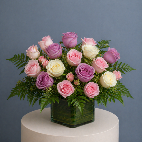 purple pink romance