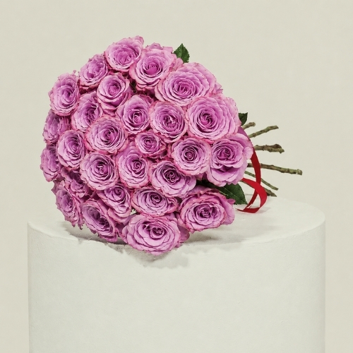 30 Purple Roses