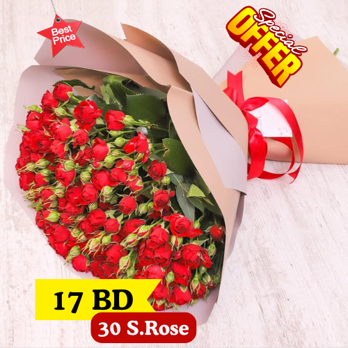 30 Spray roses bouquet 