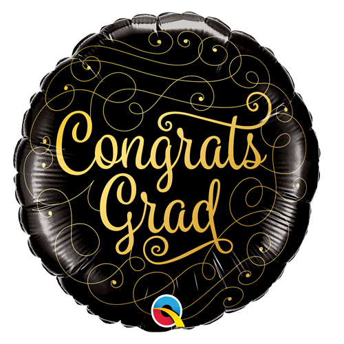 Congrats Grads Golden black 