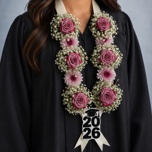 Elegant Purple Graduation Garland