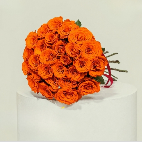 100 orange rose 