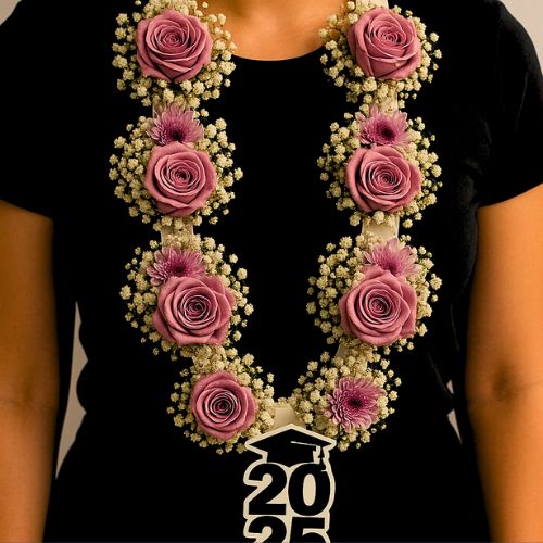 Elegant Purple Graduation Garland