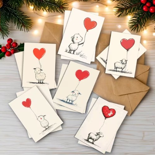 Love sheep cards