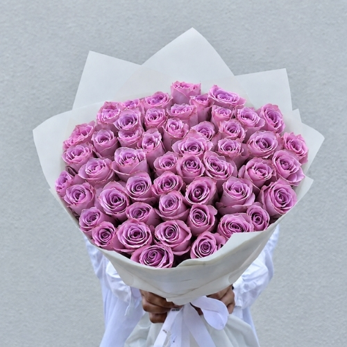 50 Purple Roses Bouquet
