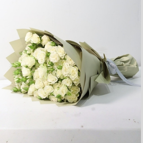 White Baby rose bouquet 