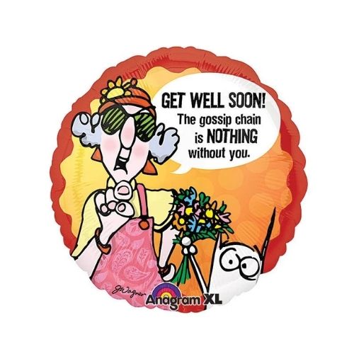 Funny Get Well Soon Gossip Chain Foil Balloon