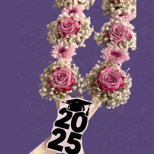 Elegant Purple Graduation Garland