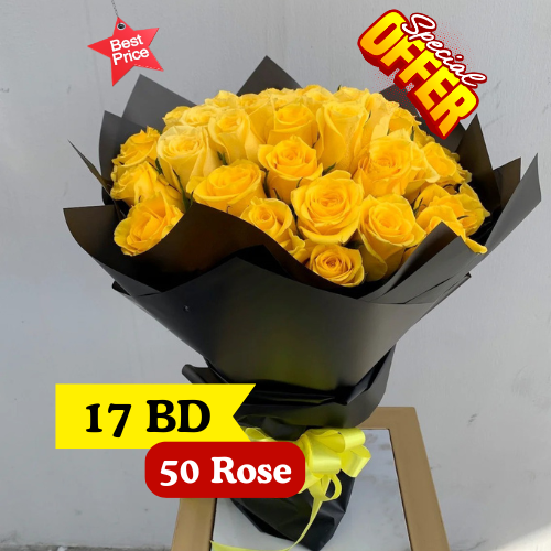 Yellow Round bouquet 