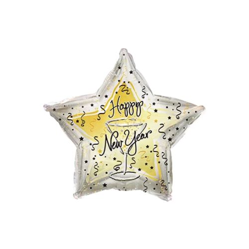 new year foil balloon 2