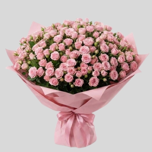 30 Pink s. rose bouquet 