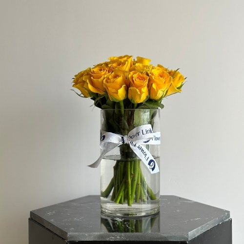 Yellow Roses Vase 
